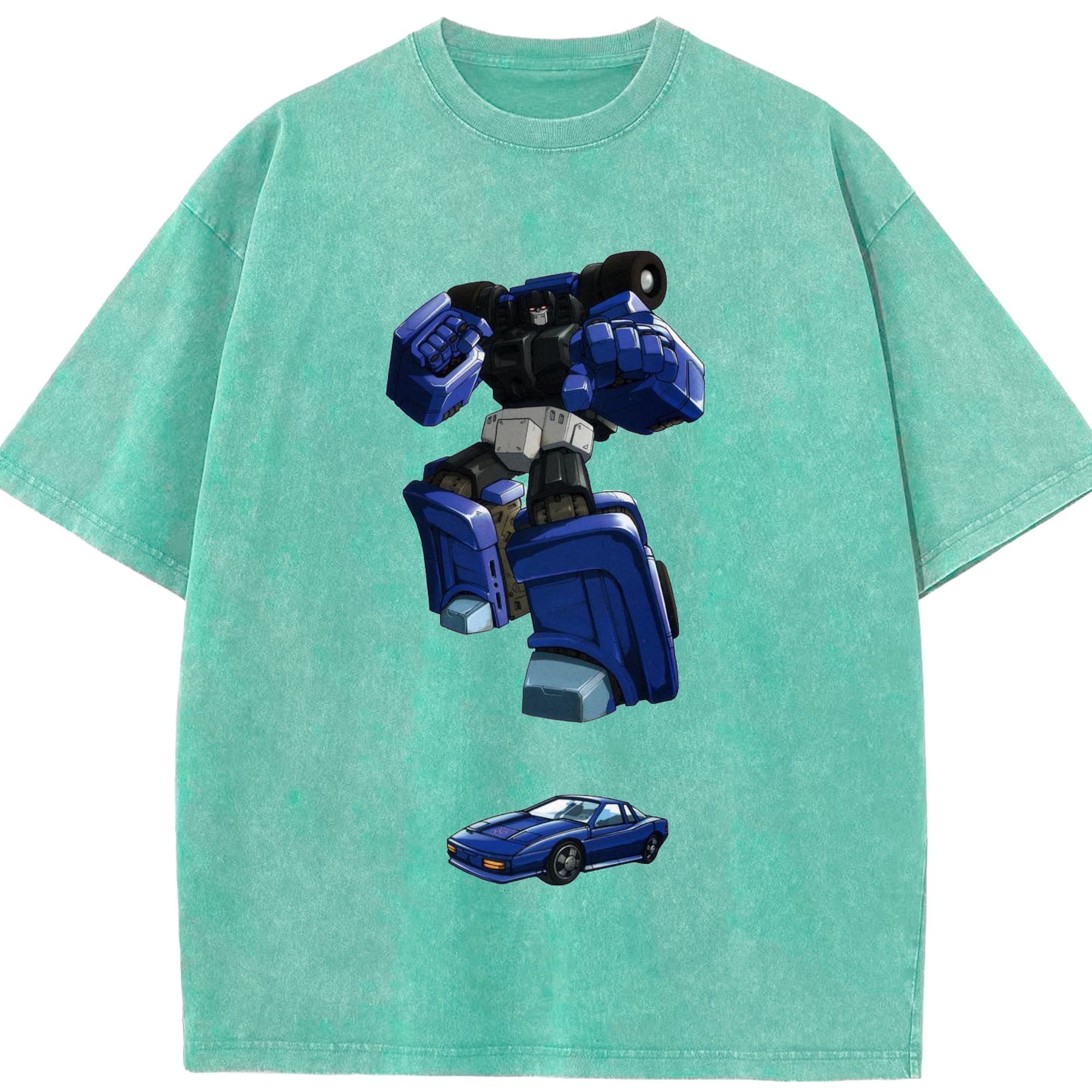 （画像用）  綿100% ヴィンテージ風 半袖Tシャツ（フロントプリント）
